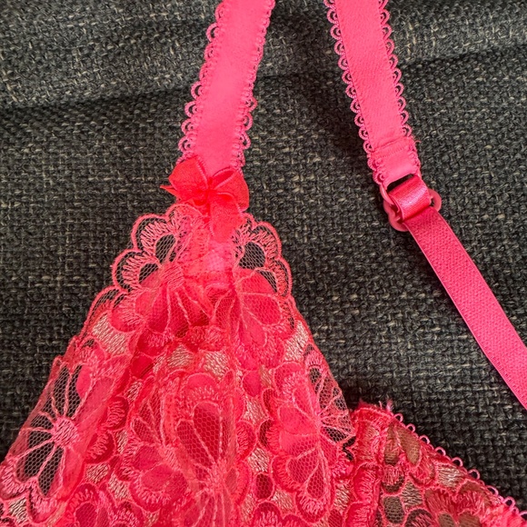 For Love & Lemons/Victoria's Secret Daisy Lace Long Line Bra, Size L, NWT - Picture 4 of 6
